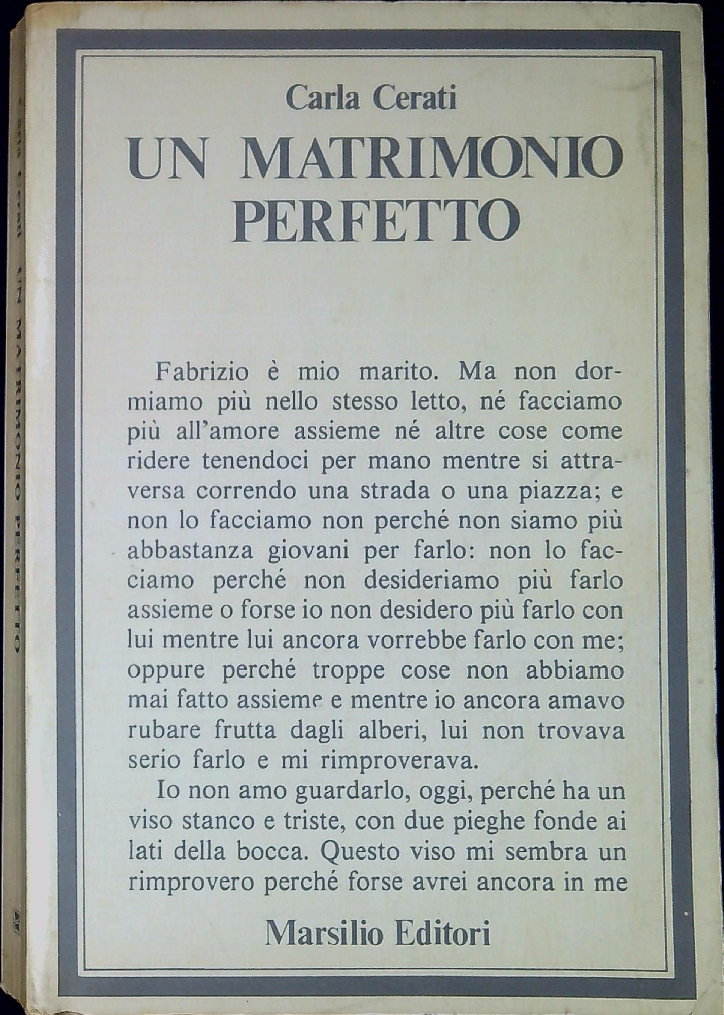 Un matrimonio perfetto