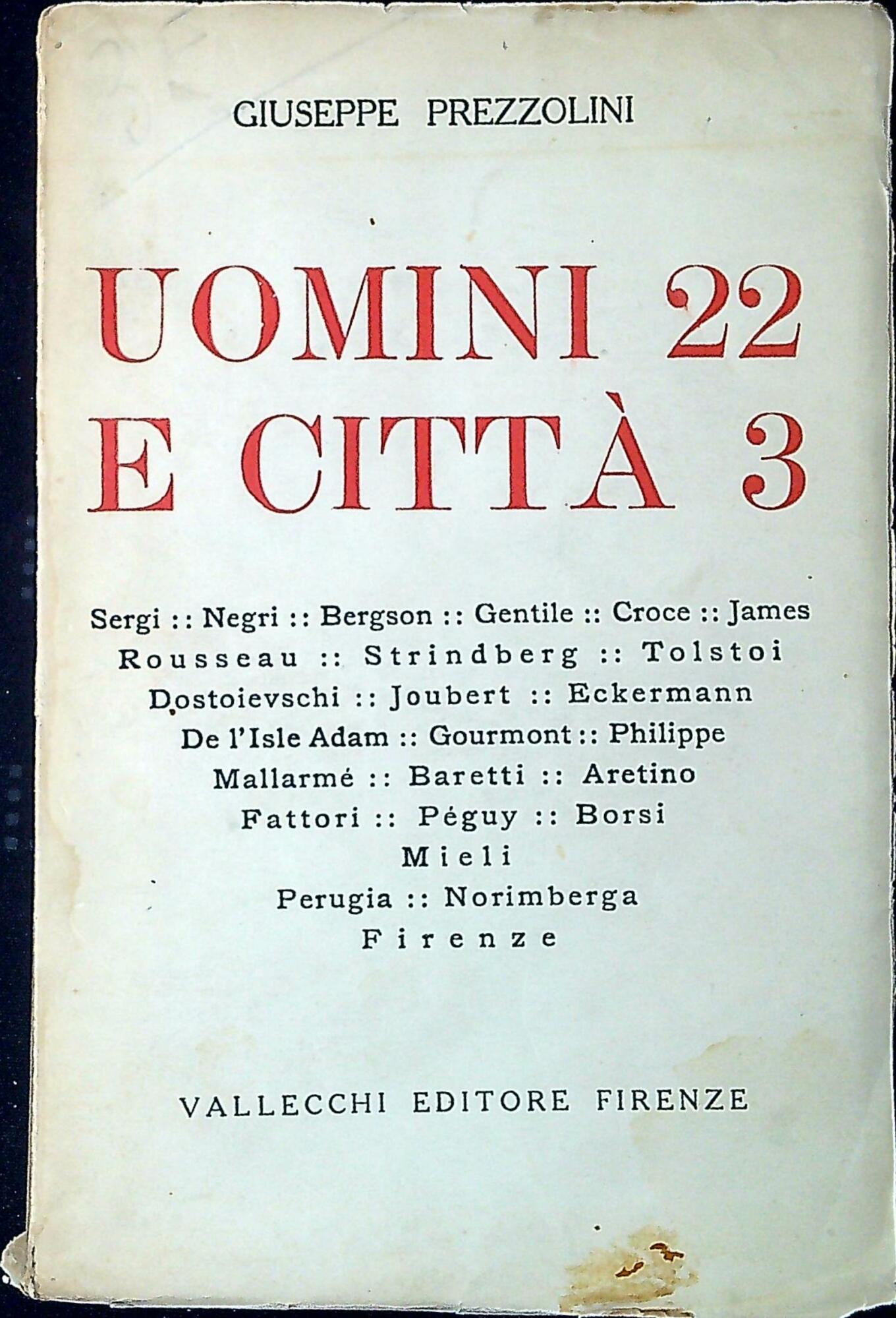 Uomini 22 e città 3