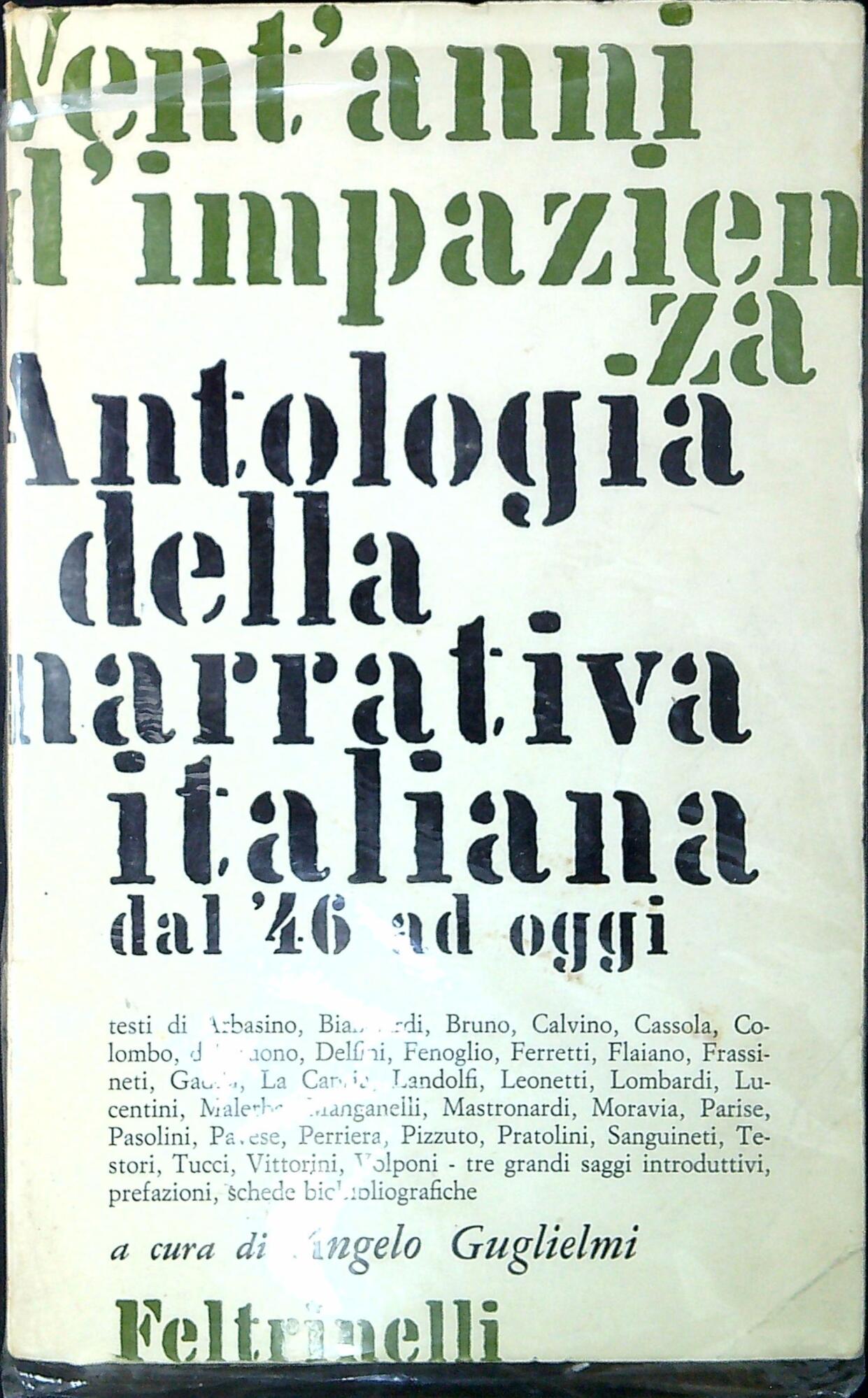 Vent'anni d'impazienza : antologia della narrativa italiana dal '46 ad …
