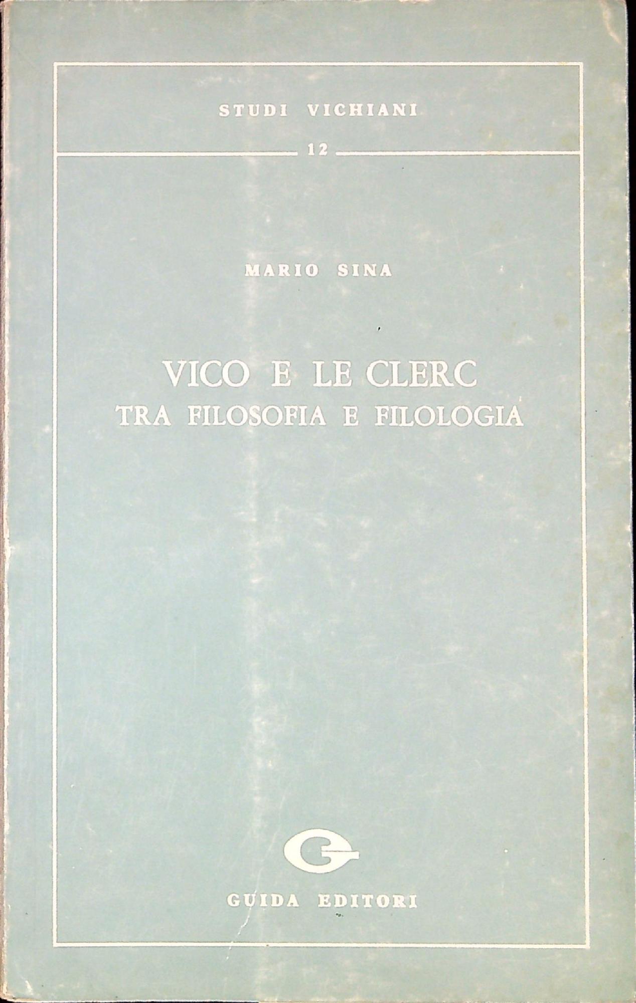 Vico e Le Clerc: tra filosofia e filologia