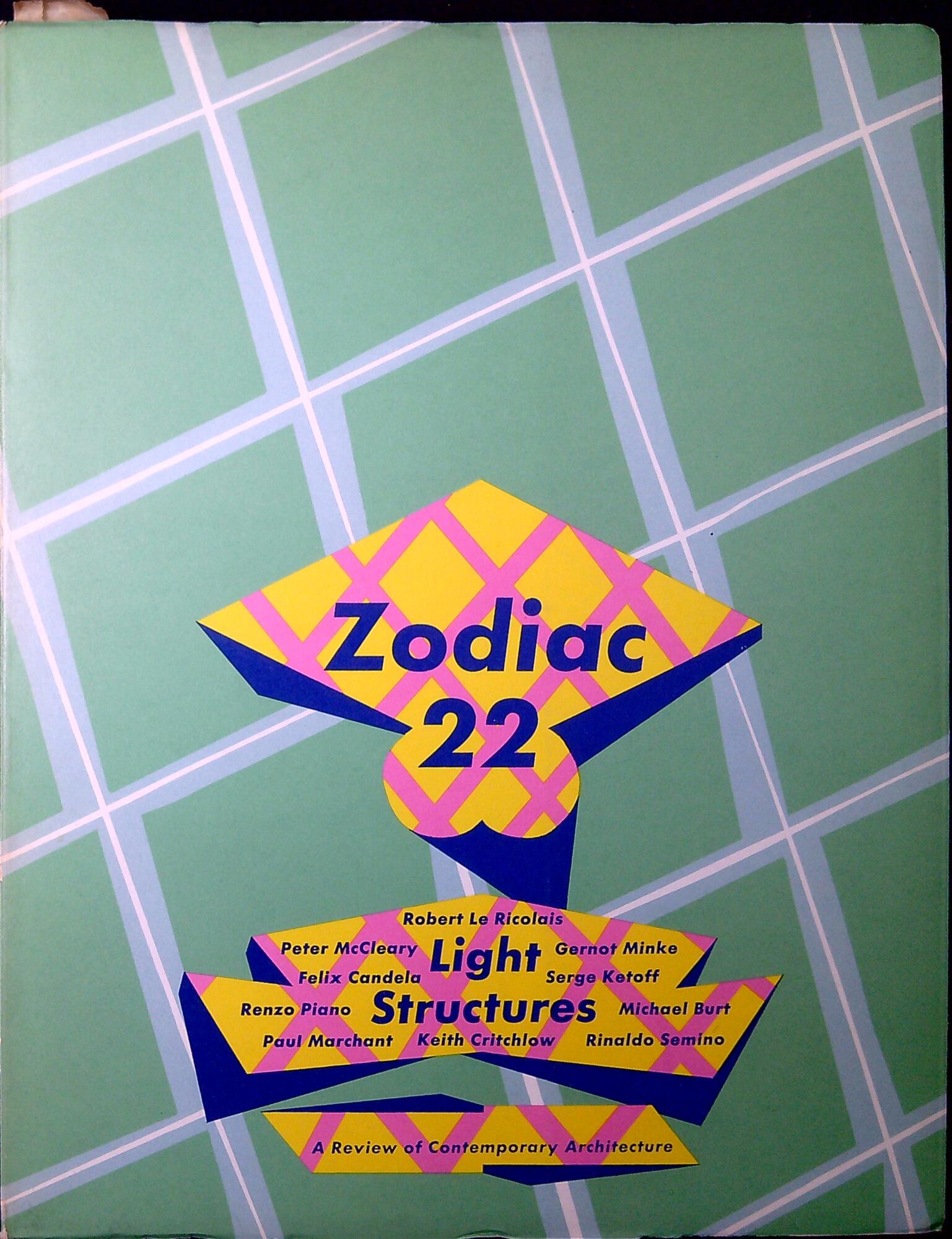 Zodiac 22. Rivista internazionale d'architettura contemporanea. Light structures
