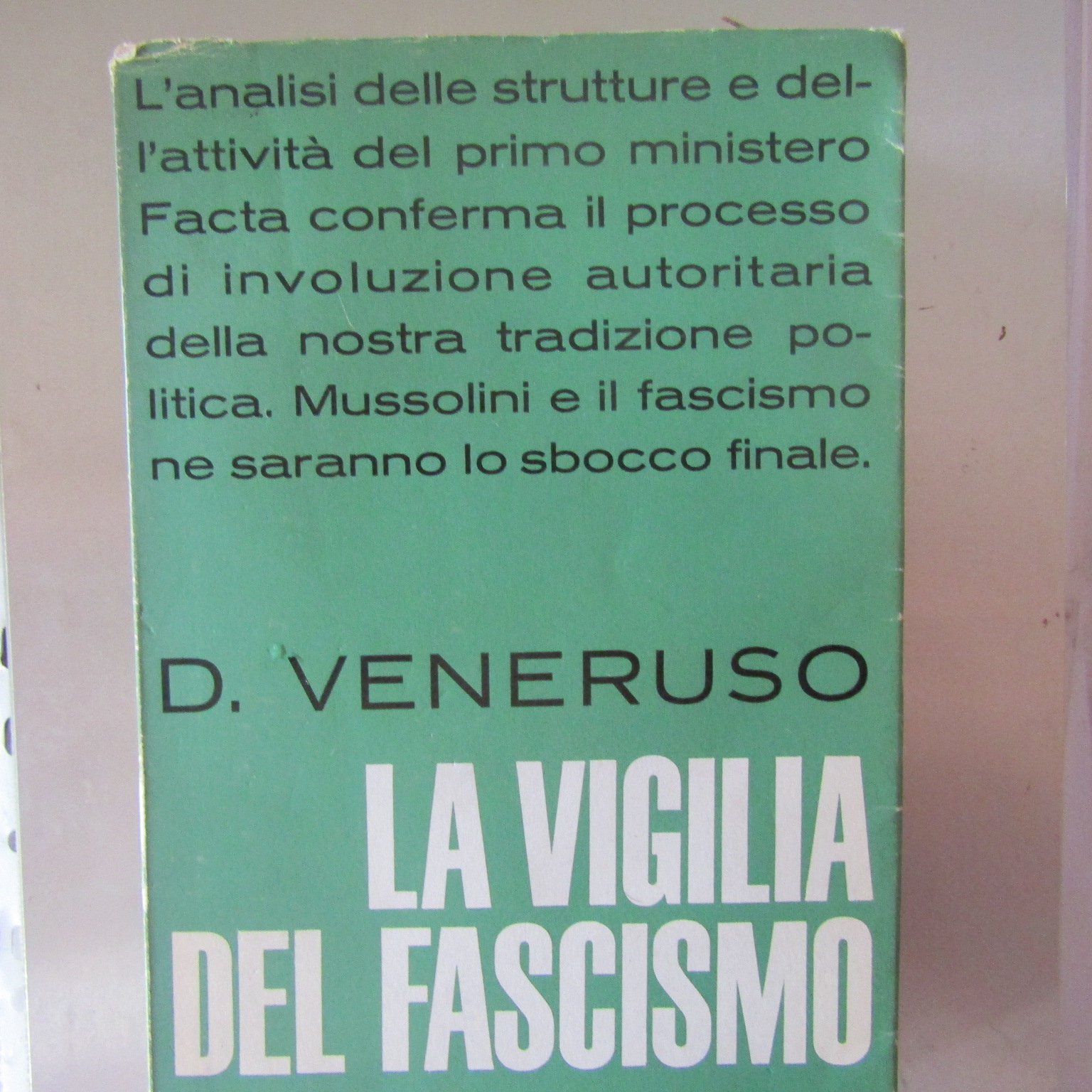 La vigilia del fascismo