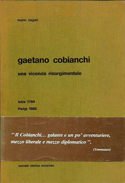 Gaetano Cobianchi una vicenda risorgimentale