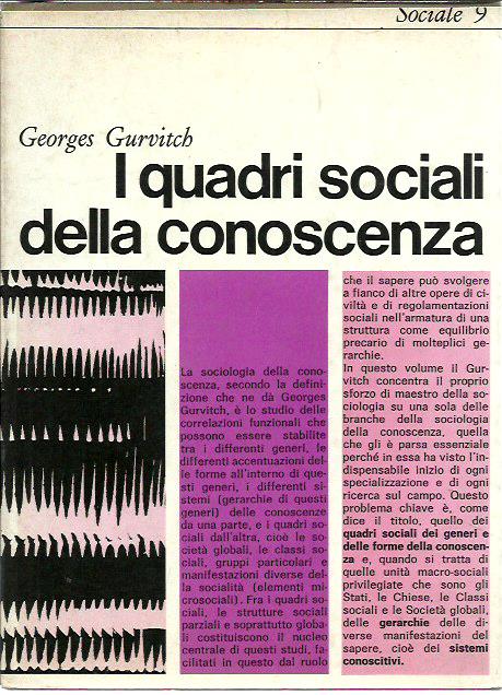 I quadri sociali della conoscenza