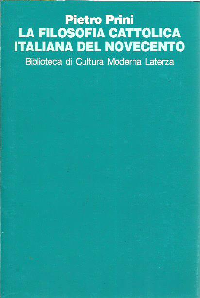 La filosofia cattolica italiana del Novecento