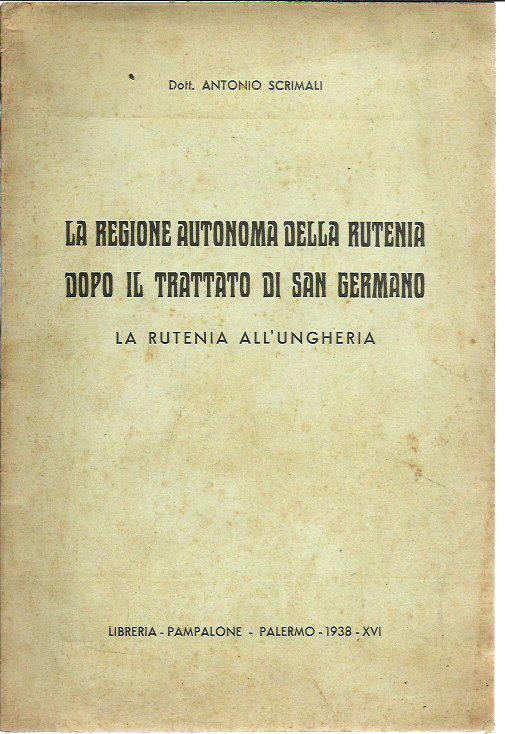 La regione autonoma della Rutenia dopo il trattato di San …