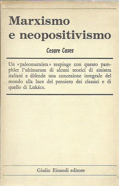 Marxismo e neopositivismo