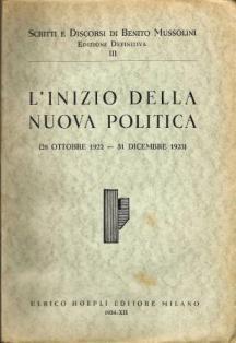 L'inizio della nuova politica