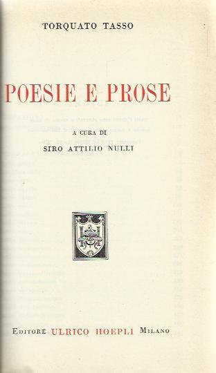 Poesie e prose - a cura di Siro Attilio Nulli