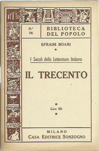 I Secoli della letteratura italiana. Il Trecento