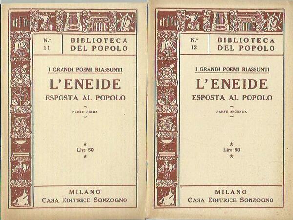 L' Eneide esposta al popolo (2 volumi)