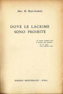 Dove le lacrime sono proibite