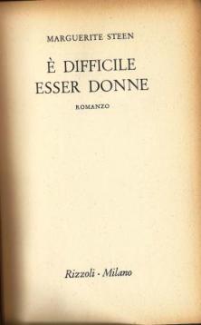 E' difficile esser donne