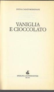 Vaniglia e cioccolato
