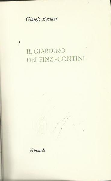 Il giardino dei Finzi Contini