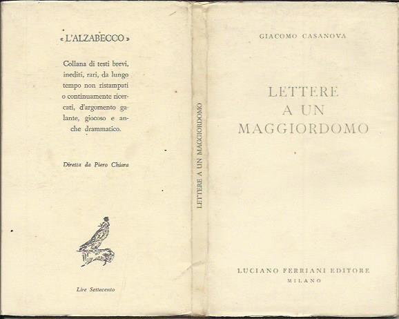 Lettere a un maggiordomo. Pref. di Piero Chiara; trad. e …
