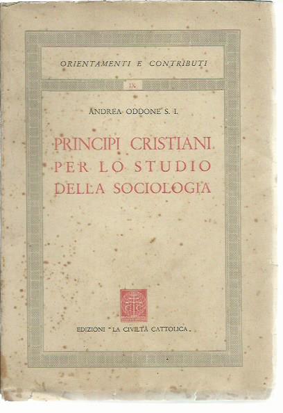 Principi cristiani per lo studio della sociologia
