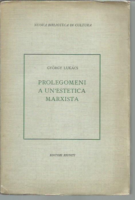Prolegomeni a un'estetica Marxista