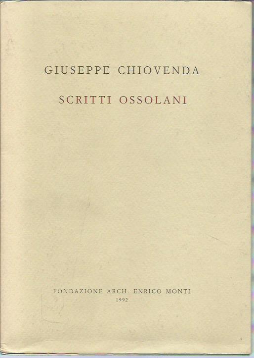 Scritti ossolani