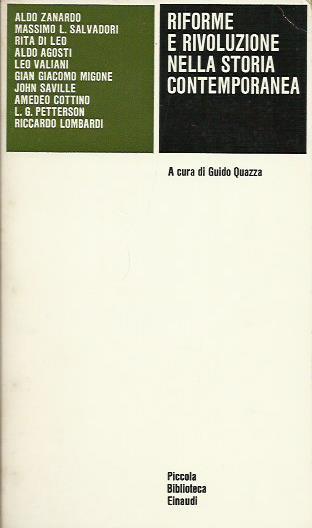 Riforme e rivoluzione nella storia contemporanea