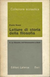 Letture di storia della filosofia