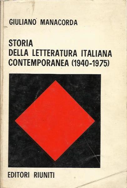 Storia della letteratura italiana contemporanea (1940-1975)