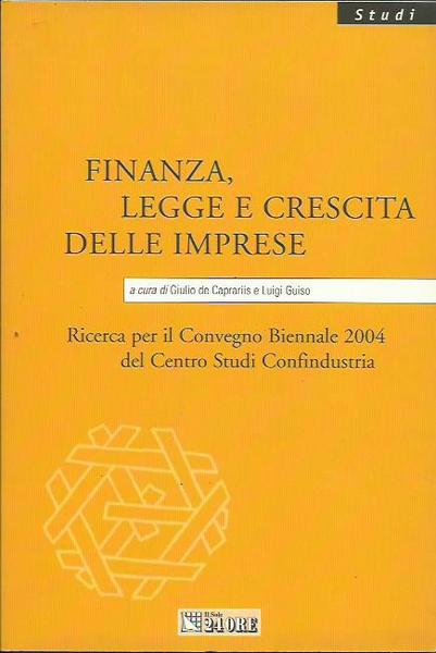 Finanza, legge e crescita delle imprese. Ricerca per il Convegno …