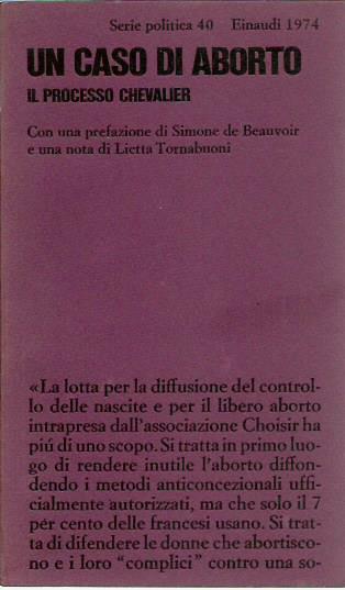 Un caso di aborto. Il processo di Chevalier