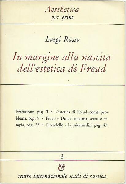 In margine alla nascita dell’estetica di Freud