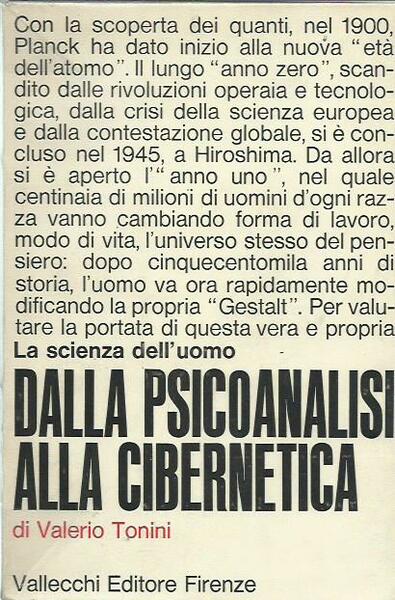 La scienza dell'uomo dalla psicoanalisi alla cibernetica