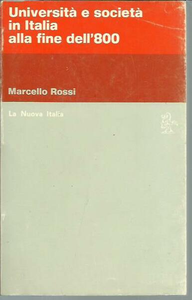 Università e società in Italia alla fine dell'800