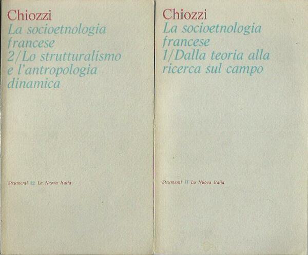 La socioetnologia francese vol.1 + 2