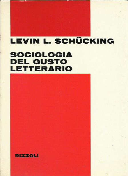 Sociologia del gusto letterario