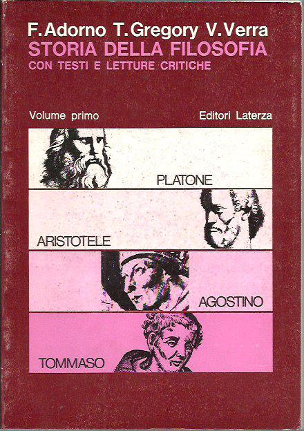 Storia della filosofia - Volume primo