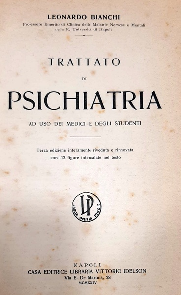 Trattato di psichiatria ad uso di medici e degli studenti