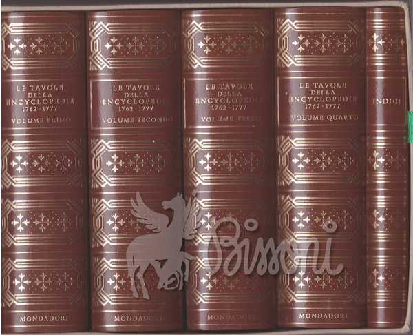 LE TAVOLE DELLA ENCYCLOPEDIE 1762 - 1777