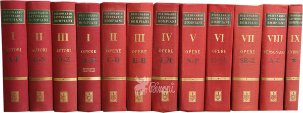 DIZIONARIO LETTERARIO BOMPIANI DEGLI AUTORI , DELLE OPERE E DEI …