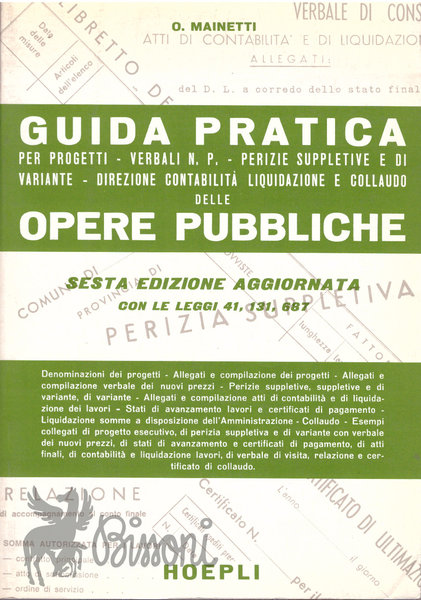 GUIDA PRATICA PER PROGETTI - VERBALI N.P. - PERIZIE SUPPLETTIVE …