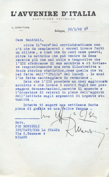 Raimondo Manzini (Lodi 1901 - Roma 1988). Giornalista e politico. …