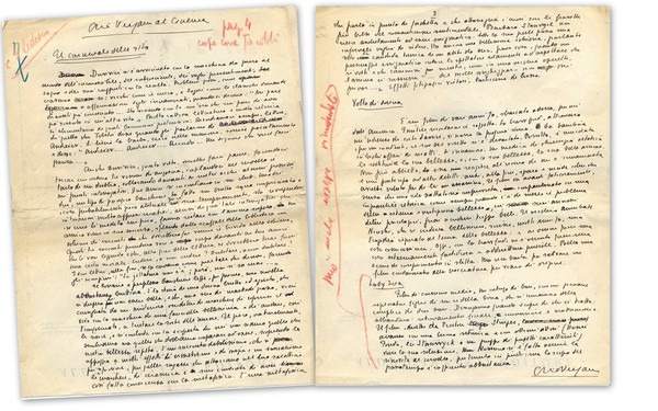 Orio Vergani. Milano 1899 - 1960. Giornalista e scrittore.Tre facciate …