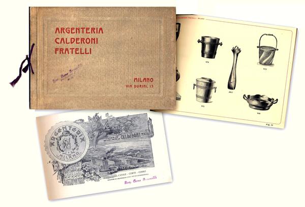 Argenteria Calderoni Fratelli. Fabbrica articoli di metallo Calderoni Fratelli. Catalogo.