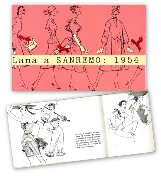 Lana a Sanremo 1954. International Wool Secretariat L.W.S. e Industria …