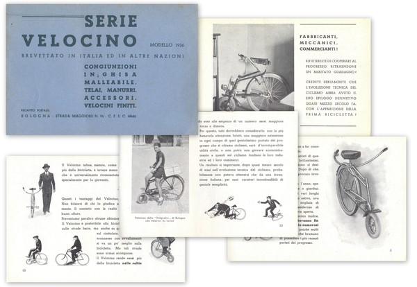 Serie velocino. Modello 1936. Congiunzioni in ghisa malleabile, telai, manubri, …