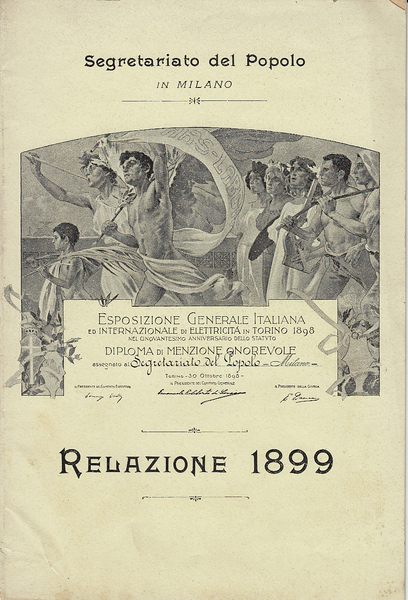 Relazione del Consiglio Direttivo 1899.