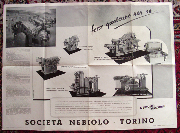 Società Nebiolo Torino. Machine Nebiolo. Forse qualcuno non sa. Poster …