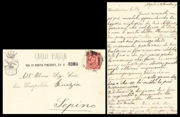 Carlo Finizia. Garibaldino, ferito nella Battaglia di San Fermo nel …
