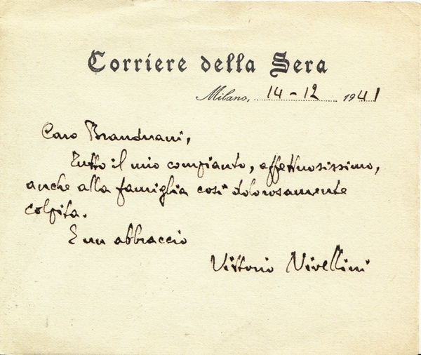 *Vittorio Nivellini. Giornalista e scrittore di cronaca per il Corriere …