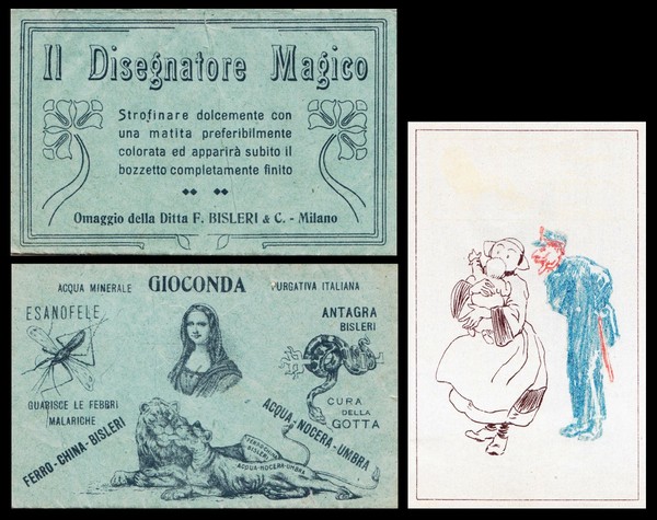 Ferro China Bisleri, Acqua Nocera Umbra, Diaz, Esanofele, Gioconda. Felicie …
