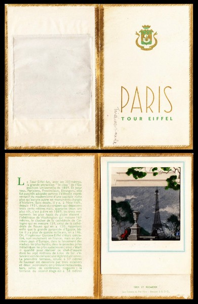 Paris. Tour Eiffel. Les Editions du Prè Paris. Brevete S. …