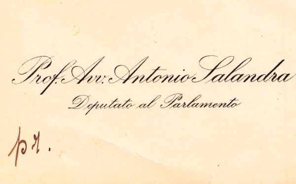 *Antonio Salandra. (Troia, 1853 – Roma, 1931). Politico italiano, Presidente …